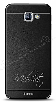 Dafoni Metal Samsung Galaxy A8 2016 El Yazs simli Kiiye zel Klf