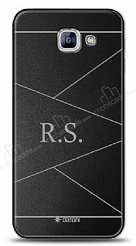 Dafoni Metal Samsung Galaxy A8 2016 Geometrik ift Harf Kiiye zel Klf