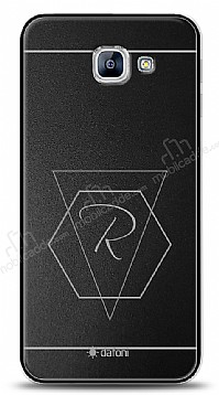 Dafoni Metal Samsung Galaxy A8 2016 Geometrik Harfli Kiiye zel Klf