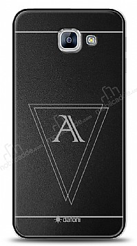 Dafoni Metal Samsung Galaxy A8 2016 Geometrik Tek Harf Kiiye zel Klf