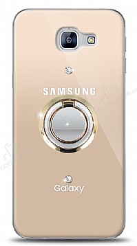 Samsung Galaxy A8 2016 Gold Tutuculu Tal effaf Klf