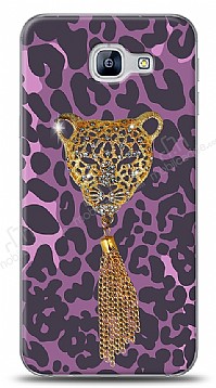 Samsung Galaxy A8 2016 Purple Leopard Tal Klf