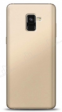 Samsung Galaxy A8 2018 Gold Mat Silikon Klf