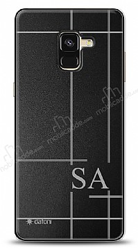 Dafoni Metal Samsung Galaxy A8 2018 Linear ift Harf Kiiye zel Klf