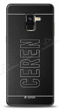 Dafoni Metal Samsung Galaxy A8 2018 Tek simli Kiiye zel Klf