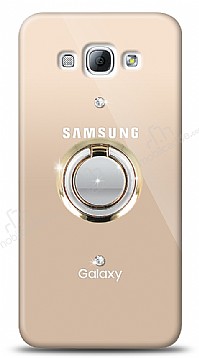 Samsung Galaxy A8 Gold Tutuculu Tal effaf Klf