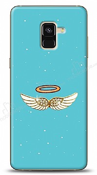 Samsung Galaxy A8 Plus 2018 Blue Angel Tal Resimli Klf