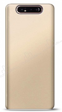 Samsung Galaxy A80 Gold Mat Silikon Klf