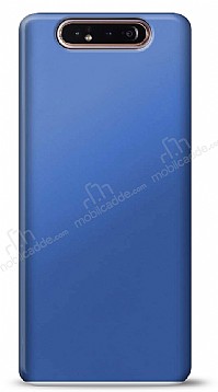 Samsung Galaxy A80 Lacivert Mat Silikon Klf