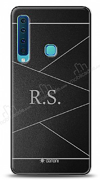 Dafoni Metal Samsung Galaxy A9 2018 Geometrik ift Harf Kiiye zel Klf
