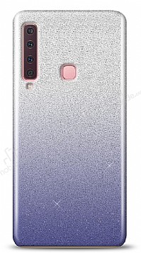 Samsung Galaxy A9 2018 Simli Siyah Silikon Klf