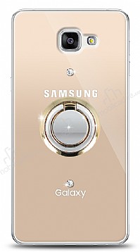 Samsung Galaxy A9 Gold Tutuculu Tal effaf Klf