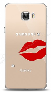Samsung Galaxy C7 3 Ta Dudak Klf
