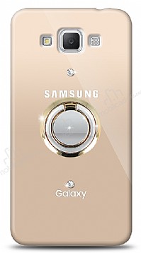 Samsung Galaxy Grand Max Gold Tutuculu Tal effaf Klf