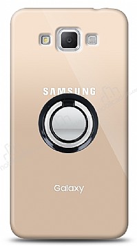 Samsung Galaxy Grand Max Siyah Tutuculu effaf Klf