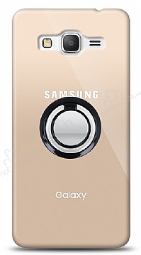 Samsung Galaxy Grand Prime / Plus Siyah Tutuculu effaf Klf