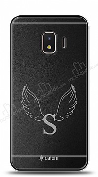 Dafoni Metal Samsung Galaxy J2 Core J260F Angel Wing Tek Harf Kiiye zel Klf