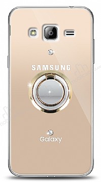 Samsung Galaxy J3 2016 Gold Tutuculu Tal effaf Klf