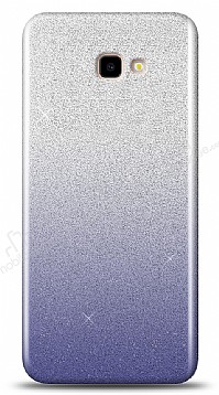 Samsung Galaxy J4 Plus Simli Siyah Silikon Klf