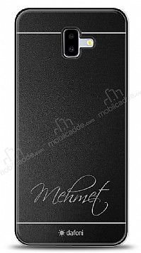 Dafoni Metal Samsung Galaxy J6 Plus El Yazs simli Kiiye zel Klf