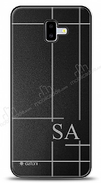 Dafoni Metal Samsung Galaxy J6 Plus Linear ift Harf Kiiye zel Klf