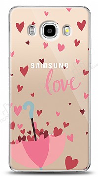 Samsung Galaxy J7 2016 Love Umbrella Resimli Klf