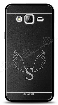 Dafoni Metal Samsung Galaxy J7 / Galaxy J7 Core Angel Wing Tek Harf Kiiye zel Klf