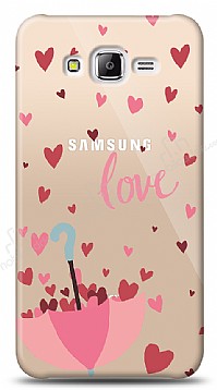 Samsung Galaxy J7 / Galaxy J7 Core Love Umbrella Resimli Klf
