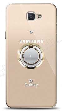 Samsung Galaxy J7 Prime / J7 Prime 2 Gold Tutuculu Tal effaf Klf