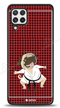 Dafoni Art Samsung Galaxy M22 Karate Fighter Pug Klf