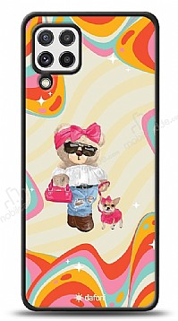 Dafoni Art Samsung Galaxy M22 Pinky Bear Klf