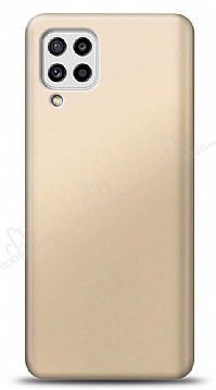 Samsung Galaxy M32 Gold Mat Silikon Klf