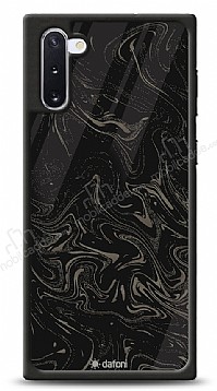 Dafoni Glossy Samsung Galaxy Note 10 Black Marble Pattern Klf