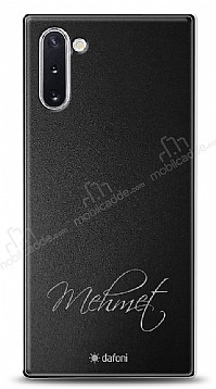 Dafoni Metal Samsung Galaxy Note 10 El Yazs simli Kiiye zel Klf