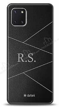 Dafoni Metal Samsung Galaxy Note 10 Lite Geometrik ift Harf Kiiye zel Klf