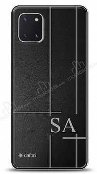 Dafoni Metal Samsung Galaxy Note 10 Lite Linear ift Harf Kiiye zel Klf