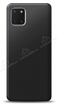 Samsung Galaxy Note 10 Lite Siyah Mat Silikon Klf