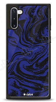 Dafoni Glossy Samsung Galaxy Note 10 Navy Blue Marble Klf