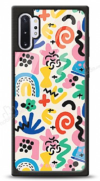 Dafoni Glossy Samsung Galaxy Note 10 Plus Colorful Pattern Klf