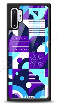 Dafoni Glossy Samsung Galaxy Note 10 Plus Purple Geometric Pattern Klf