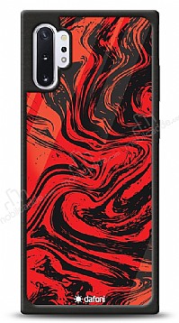 Dafoni Glossy Samsung Galaxy Note 10 Plus Red Marble Klf