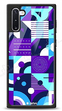 Dafoni Glossy Samsung Galaxy Note 10 Purple Geometric Pattern Klf