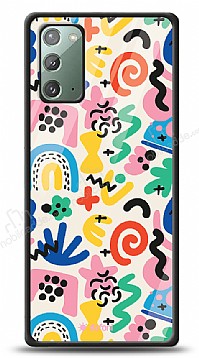 Dafoni Glossy Samsung Galaxy Note 20 Colorful Pattern Klf