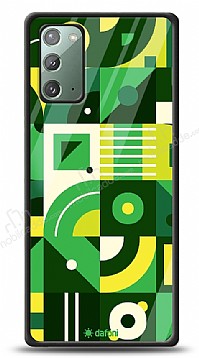 Dafoni Glossy Samsung Galaxy Note 20 Green Geometric Pattern Klf
