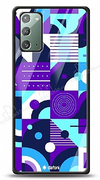 Dafoni Glossy Samsung Galaxy Note 20 Purple Geometric Pattern Klf