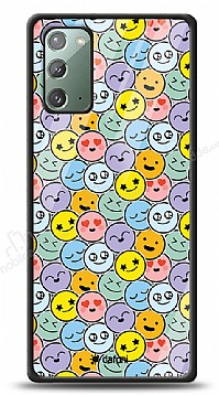 Dafoni Glossy Samsung Galaxy Note 20 Renkli Emojiler Klf