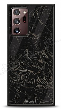Dafoni Glossy Samsung Galaxy Note 20 Ultra Black Marble Pattern Klf