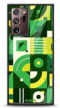Dafoni Glossy Samsung Galaxy Note 20 Ultra Green Geometric Pattern Klf
