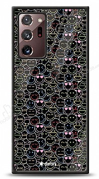 Dafoni Glossy Samsung Galaxy Note 20 Ultra Linear Colorful Emoji Klf