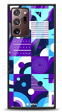 Dafoni Glossy Samsung Galaxy Note 20 Ultra Purple Geometric Pattern Klf